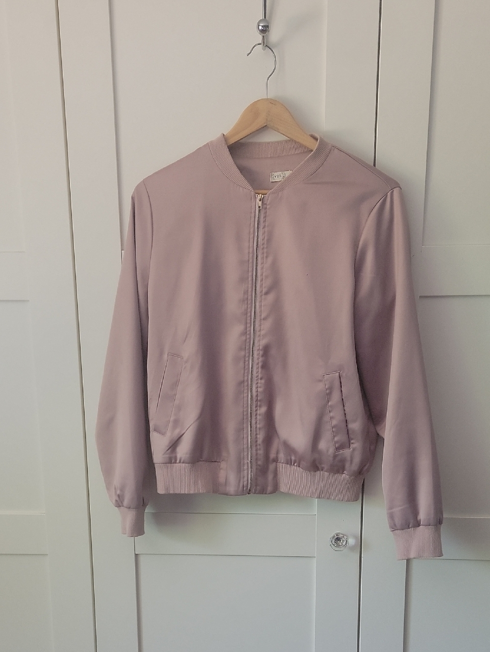 ❄️3/$30 Blush Pink Lightweight Shiny Bomber Jacket